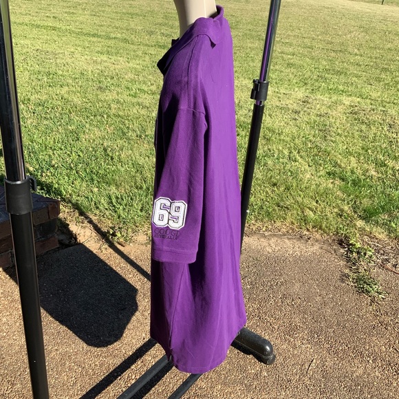 Vintage COOGI Australia Rugby Polo Shirt #69  Sz XL TRENDING POP OF PURPLE COLOR - Picture 7 of 12